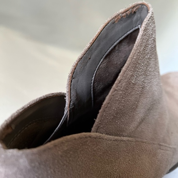 Jessica Simpson Size 8 1/2 Beige Suede Ankle Boots - Picture 10 of 16